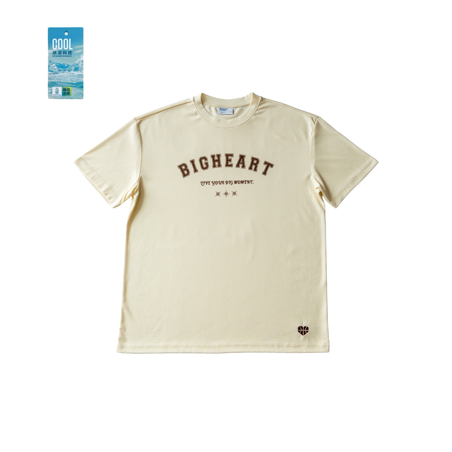 ❆ Cool Slogan Tee - Cream