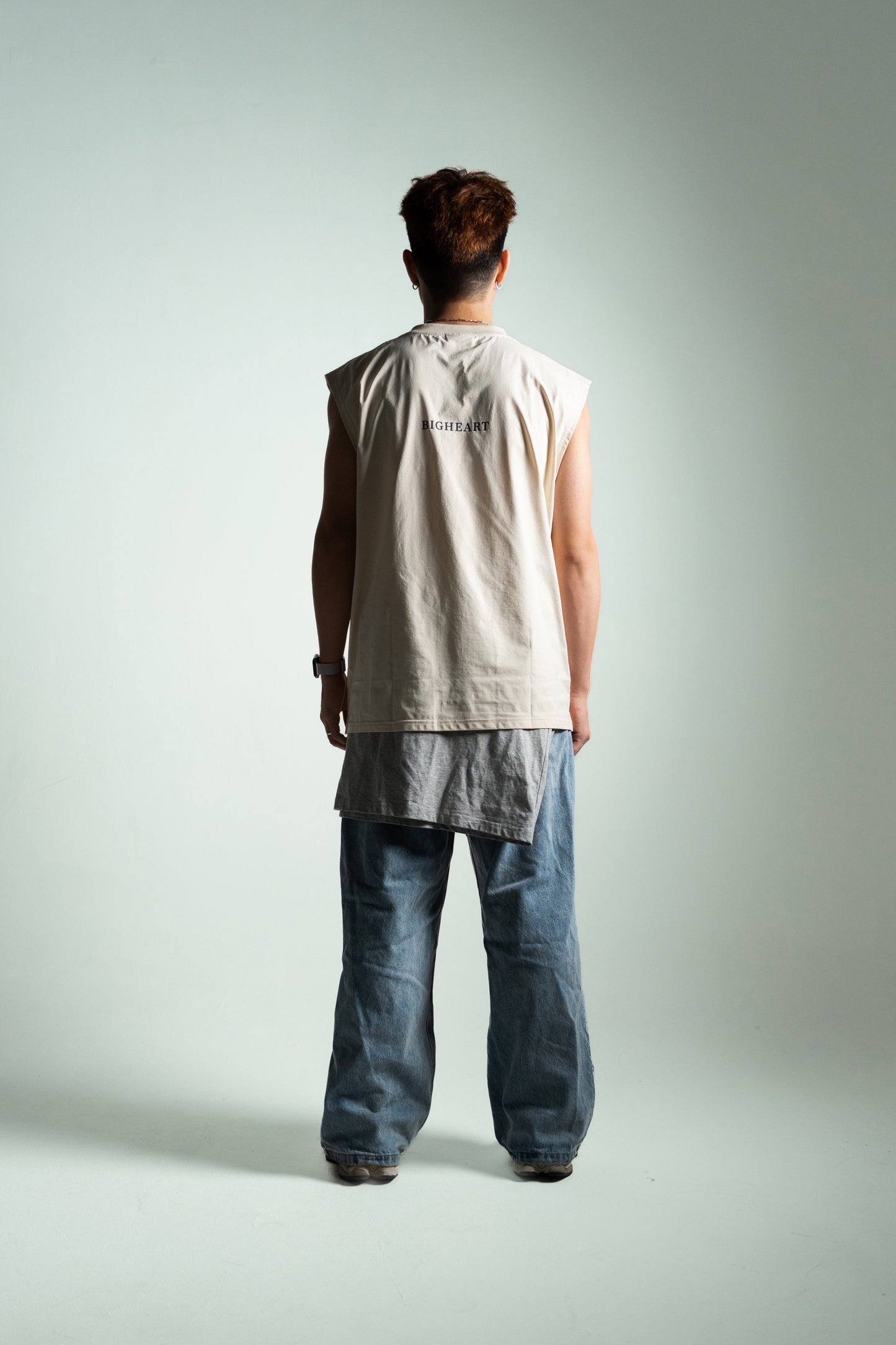 Sleeveless Knight Tee - Ivory