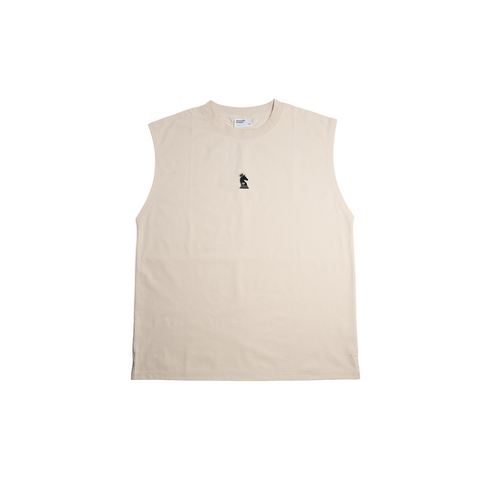 Sleeveless Knight Tee - Ivory